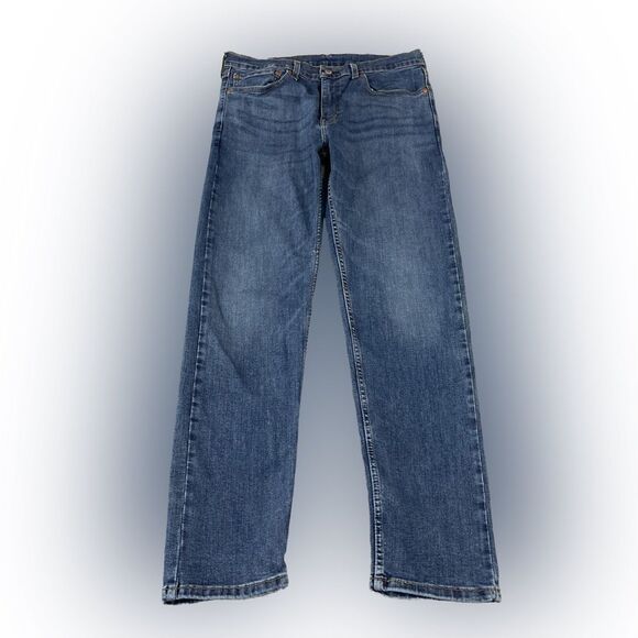 Levi’s Men’s 34x32 502 Taper Jeans Blue Denim Regular Fit Stretch Casual - Picture 1 of 13